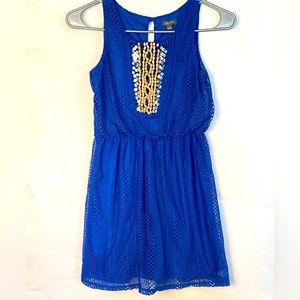 Lilly rose boho royal blue dress
